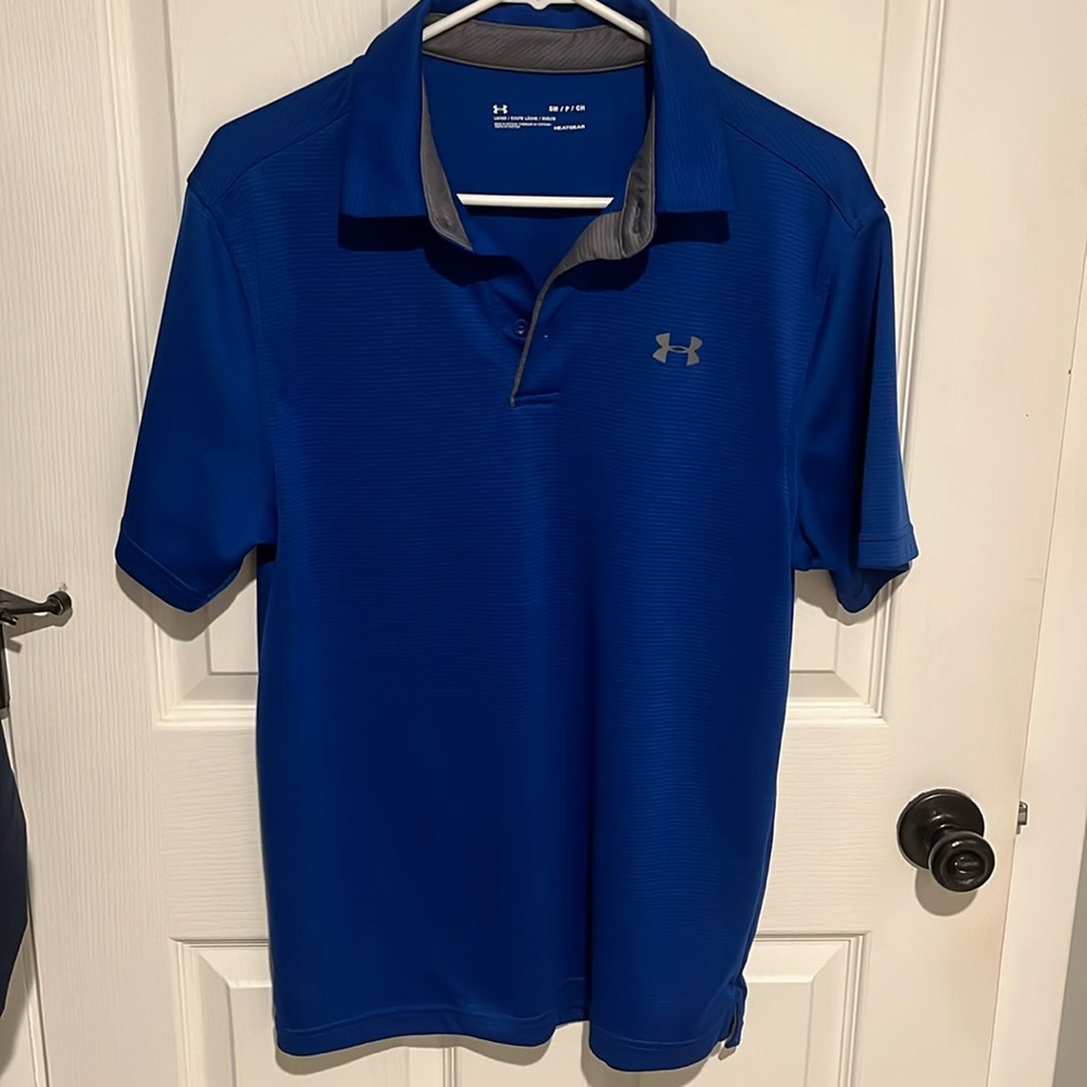 Under armor blue men’s polo